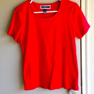 Karen Scott Women's PM scoop neck tshirt